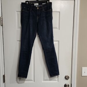 Dark Blue Skinny Jeans Le Skinny de Jeanne Size 29 Inseam 28.5"
